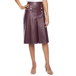 Liz Claiborne Womens a-Line Skirt, 16 Petite , Burgundy